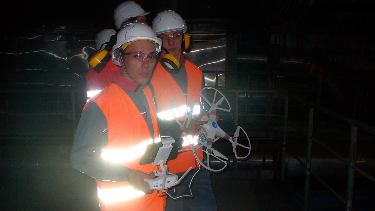 Manufacture damage assessment using UAV drone